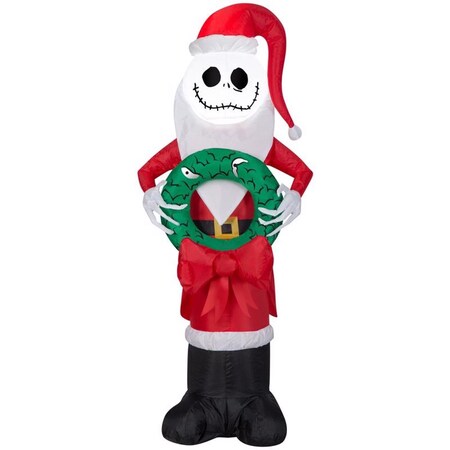 Disney Gemmy Jack Skellington 48 in. Jack Skellington as Santa Inflatable 118986